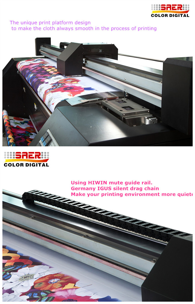 Van de de Hoge snelheids Textielsublimatie van stoffenmachines Digitale de Drukmachines 3