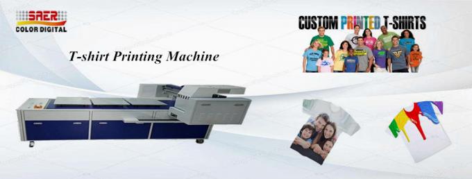 Hoge Prestatiesa3 Dtg Flatbed Printer/de Digitale Machine van de Kledingstukdruk 0