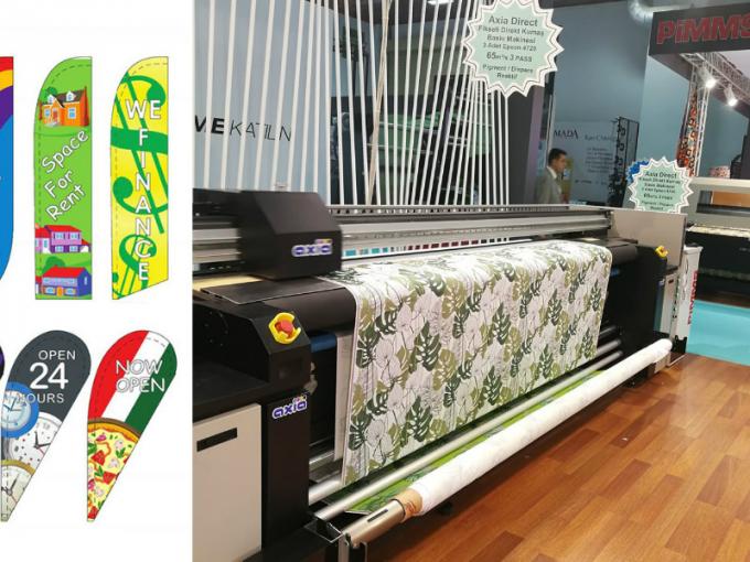 Multicolor Dual CMYK Textiel Sublimatie Drukmachine / Tent Stoffen Printer 0