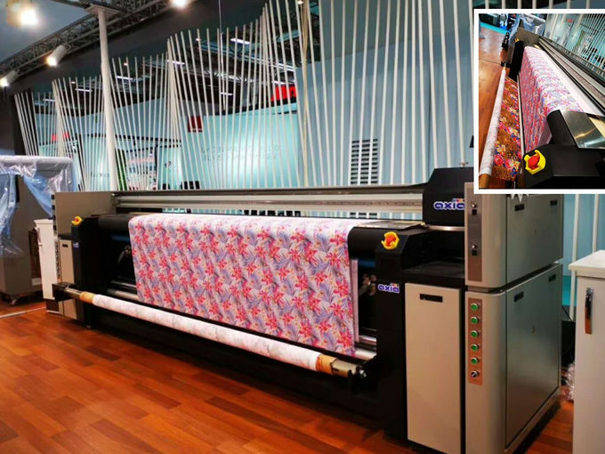 1800DPI 3.2m Digitale de Vlag Textielprinter van Stoffenprinters 0