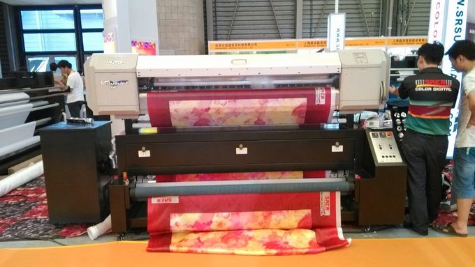 Van de de Sublimatieprinter van polyester Textielmutoh de Printerbroodje van Inkjet om Dubbele CMYK-Kleur te rollen 3