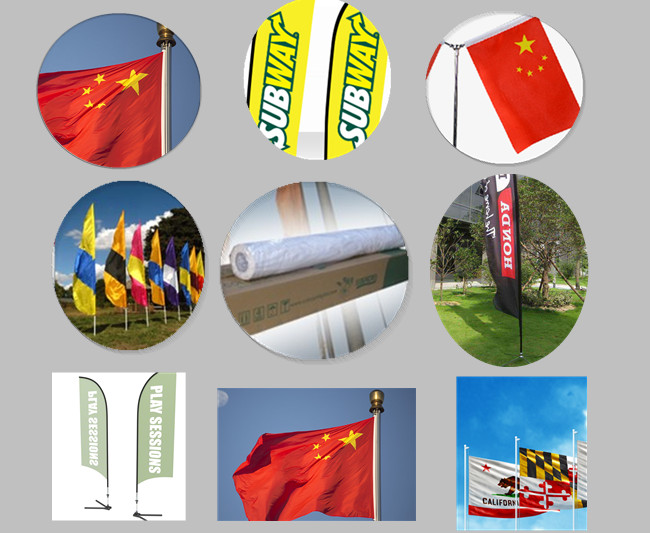 Witte 100% bedekte Stof van de Polyester de Digitale Druk voor Vlag/van de Bannervlag het Maken met een laag 1