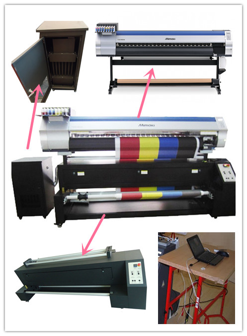 Broodje om van de de Machine1440dpi Resolutie van de Vlagdruk te rollen de Printer van de Hoge snelheidsinkjet 2