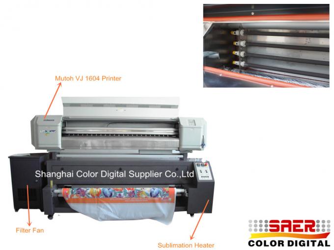 2000W Printer van de machts de de Textielsublimatie/Machine van de Stoffendruk voor Vlag 0