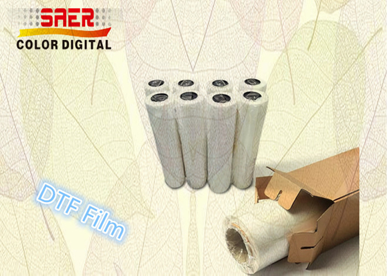 Transparante PET DTF-overdrachtsfilmrol 60 cm voor textiel