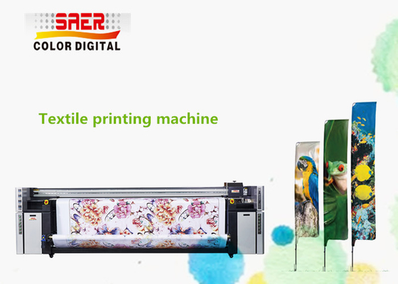 Digitale textieldrukmachine Vlaggenbanner Polyesterstof Inkjet Sublimatieprinter