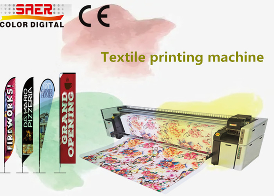 Digitale inkjet textieldrukmachine voor direct afdrukken op katoenen poly linnen wol