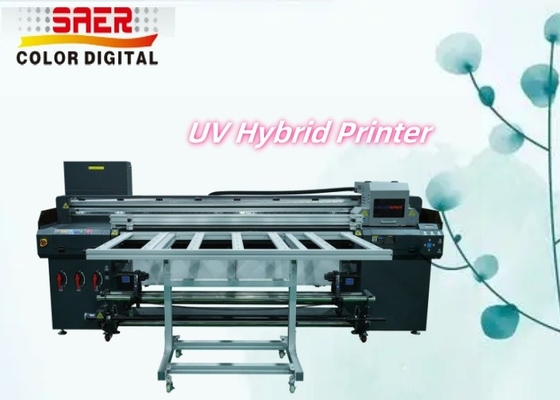 Flatbed And Roll UV Hybrid Printer Voor Verschillende Materiaal