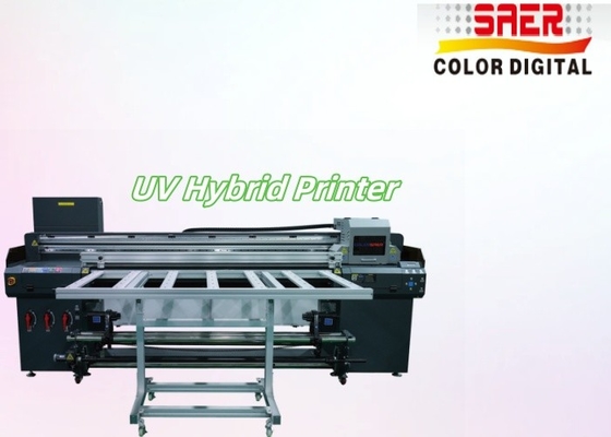 Garantie 1 Jaar Vlakbed en Roll to Roll UV hybride printer voor Poster Banner Sticker Plafondfilm
