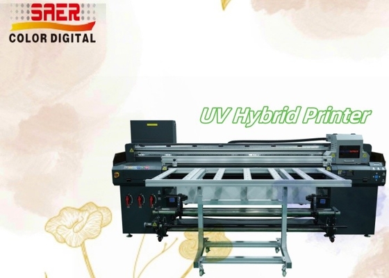 Grootformaat hybride UV-rol tot rol & platbedprinter Multifunctionele inkjetprinter