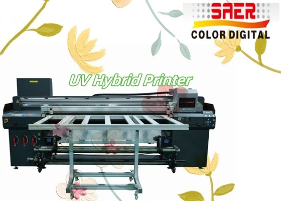 Multifunktioneel roll-to-roll en flatbed all-in-one UV hybride printer