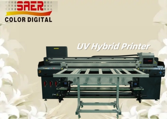 Hoge resolutie UV hybride printer platbed en roll naar roll UV-printer