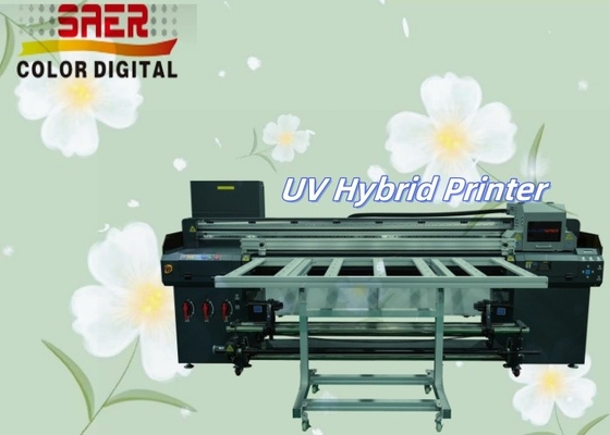Flatbed And Roll To Roll UV Hybrid All In One Printer Multicolor UV-printer
