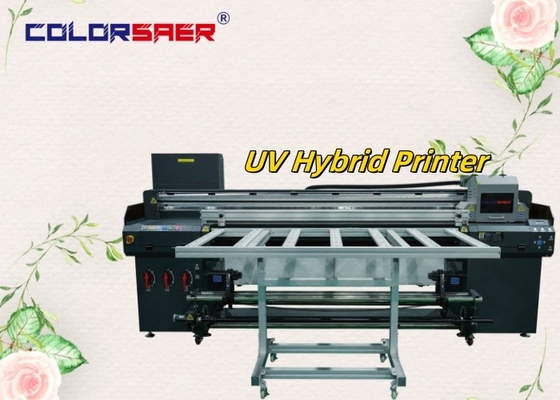 Fabriek van Shanghai SAER roll to roll en flatbed UV Hybrid Printer voor verschillende materialen