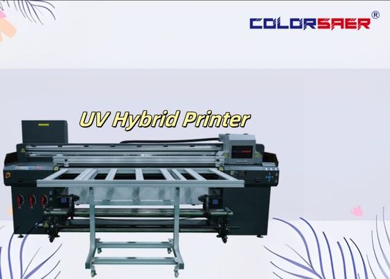 Automatische digitale 6 voet roll-to-roll en platbed UV hybride inkjetprinter