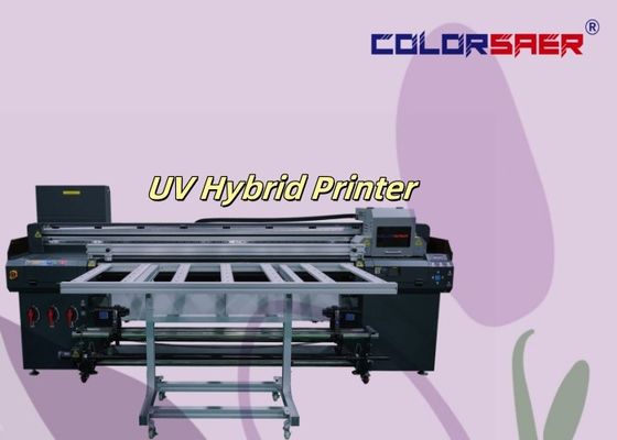 6 voet Flatbed & Roll om alles in één UV hybride printer te rollen voor verschillende materialen