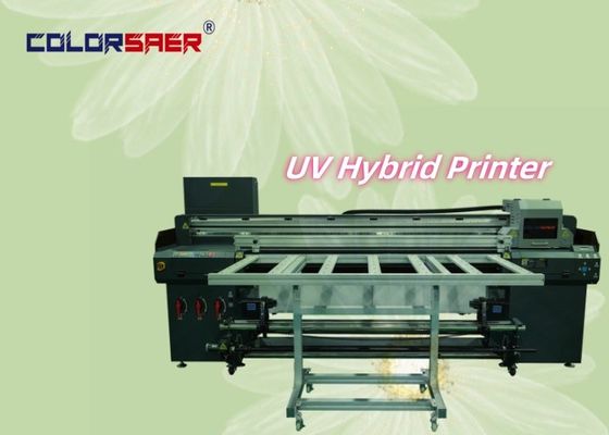 Nieuw ontwerp 1,8m 6ft roll to roll en flatbed UV printer voor verschillende materialen