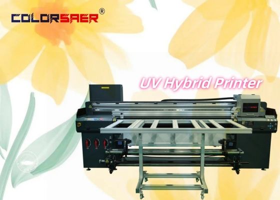 Fabrieksvoorziening UV Hybride Printer Roll to Roll & Flatbed UV Plotter voor Banner Vinyl Wood Glass Leather Printing