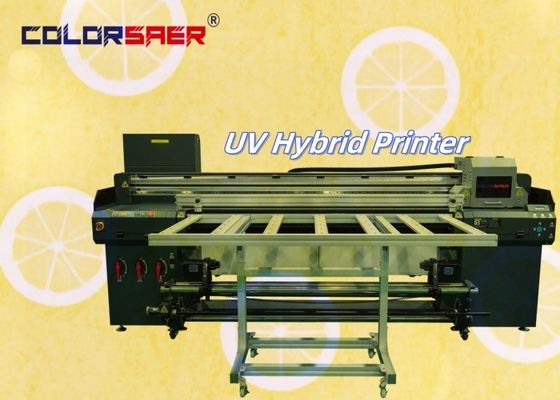Fabrieksverkoop Automatische digitale UV Inkjet Plotter Flatbed en Roll to Roll UV Hybrid Printer