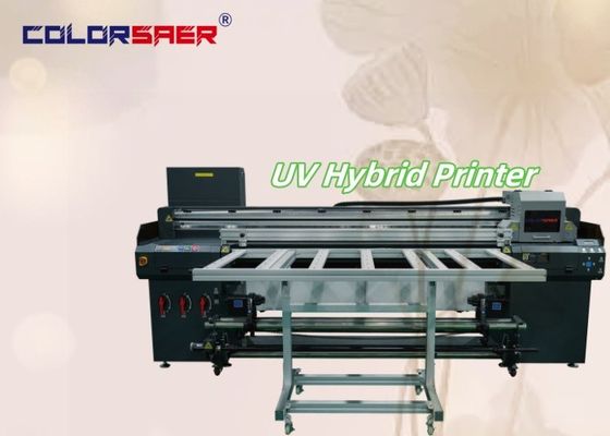 UV Hybride Printer Kleur SAER Flatbed Met Roll to Roll I3200 Nieuwe UV Plotter voor verschillende materialen
