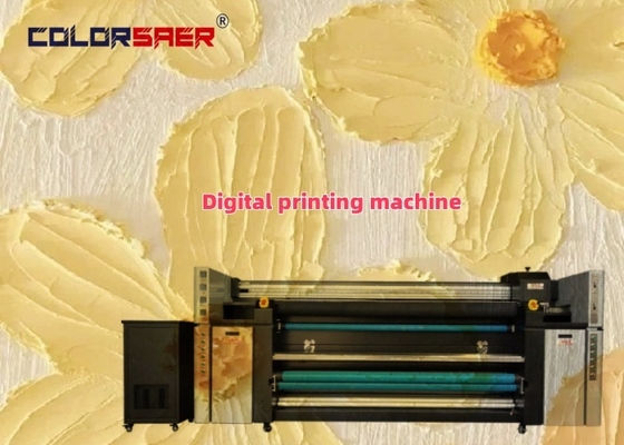 Stabiele werking Dye Textiel 2m Sublimatieprinter 4 Koppen Polyester en Katoen Drukmachine