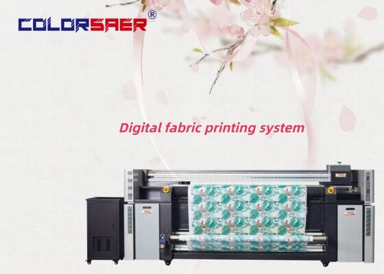 Stabiel werkend kleurstof textiel 2m en 3,2m Sublimatieprinter 4pcs & 8pcs i3200 Printkoppen Katoen en polyester drukmachine