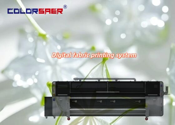 SAER COLOR Premium Sublimatieprinter voor kleurstoffen met KJ4B-QL-printkop 3200 mm Printbreedte Automatische rol tot rol voor katoen en polyesterstof