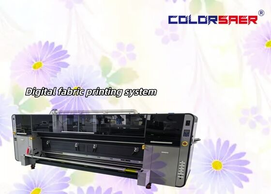 SAER I3200 printkop CMYK 4 kleuren en CMYKGRBK 8 kleuren 3,2 m textieldrukmachine voor polyester- en katoenmaterialen