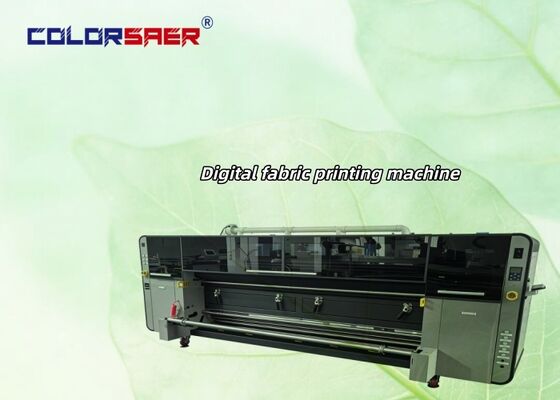 Digitale rol tot rolstofprinter met ver infraroodverwarming, met hoge resolutie, all-in-one machine voor katoen- en polyestermaterialen