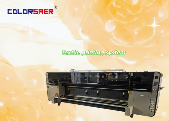 Goede Kwaliteit SAER 3.2m Textiel Printmachine Rol-naar-Rol Inkjet Digitale Banner Printer voor Grote Achtergrondmuur