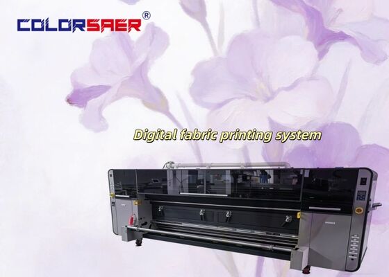 2m/ 2.3m/3.2m Grootformaat Digitale Printmachine Textiel Inkjet Printer met Verwarmingseenheid Systeem voor Stof