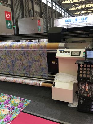 Allen in Één Digitale Textieldrukmachine 3.2m met Dubbele Kleur 4