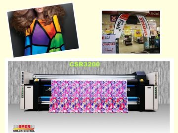 Dubbele Cmyk-van de de Stoffenprinter van de Pigmentinkt van de Machineinkjet de Printer1800dpi Maximum Resolutie
