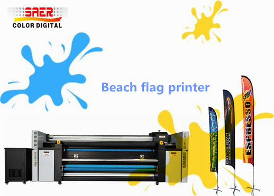 4 van de het Gordijnstof van het drukhoofd van de de Printer1400dpi CMYK Kleur Ononderbroken de Inktlevering