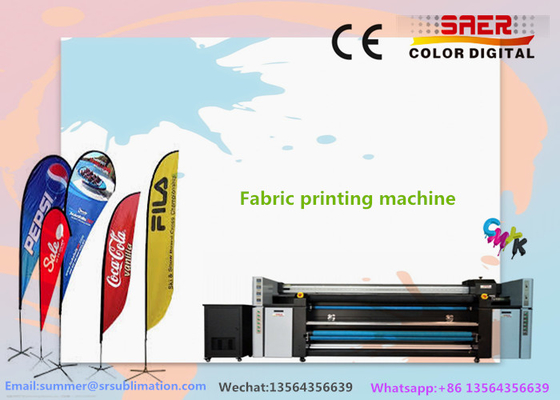6kw Tent Fabric / Flag Fabric Printing System With High Resolution