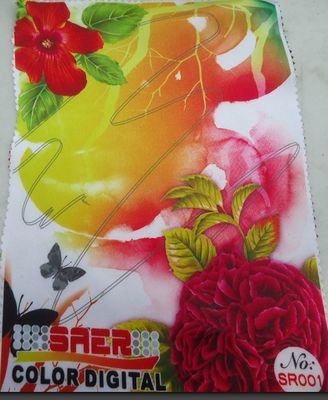 Witte Digitale de Drukstof van het Polyestersatijn voor Gordijn het Maken