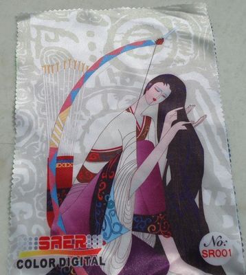 Witte Digitale de Drukstof van het Polyestersatijn voor Gordijn het Maken