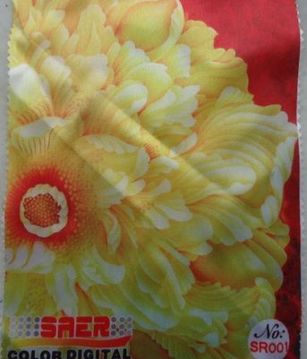 Witte Digitale de Drukstof van de Satijnpolyester voor Huisdecoratie