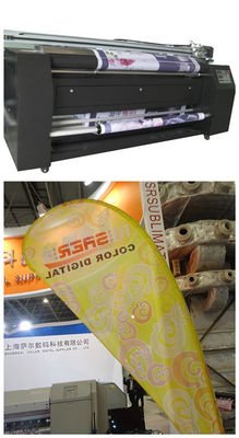 Breedte van de Drukmachines CMYK 2.3m van de polyesterstof de Kleurrijke Digitale