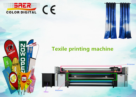 2100 mm digitale sublimatieprinter voor vlaggenkatoen