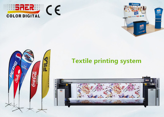 Dubbel de Textieldruksysteem van CMYK met Hoog DPI-Drukhoofd