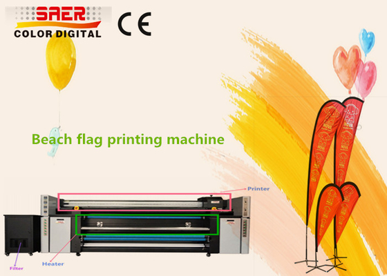 De dubbele CMYK-Machine van de de Vlagdruk van Custom Full Color van de Sublimatieprinter Digitale