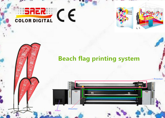 Grootformaat textieldrukmachine met hoge DPI printkop