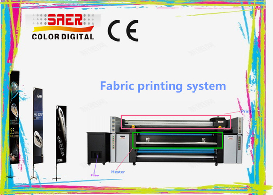 Multicolor Dual CMYK Textiel Sublimatie Drukmachine / Tent Stoffen Printer