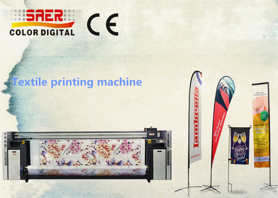 Hoogresolutie SAER grootformaat Textielprintsysteem / Vlaggedrukker