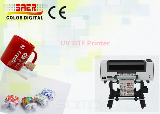 A3 grootte UV DTF printer Digitaal logo printer voor glas metalen telefoonhoesje