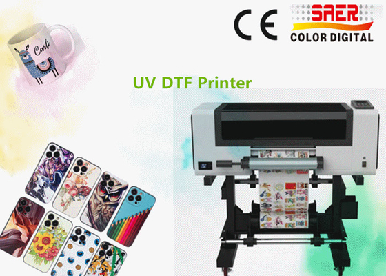 A3 UV DTF printer met lak, telefoonhoesje, glas, cilinder fles ID-kaart printer UV sticker printer