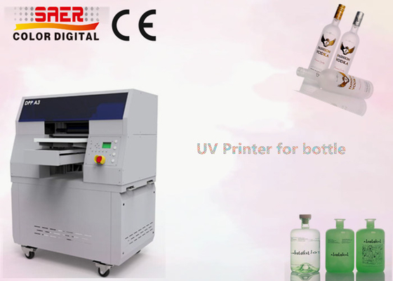 UV-cilinderprinter voor flessen Digitale inkjetprinters met een hoge resolutie-printkop