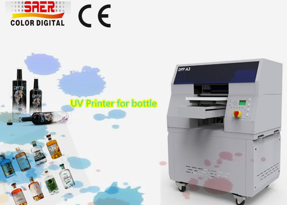UV-cilinderprinter voor flessen Digitale inkjetprinters met een hoge resolutie-printkop
