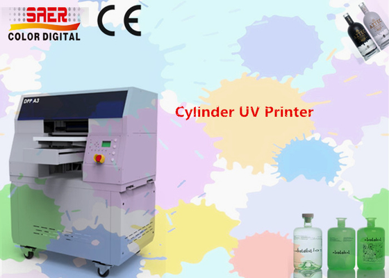 Metalen / potten / blikken / flessen cilindrische UV-flessenprinter Maximale drukdiepte 12 mm